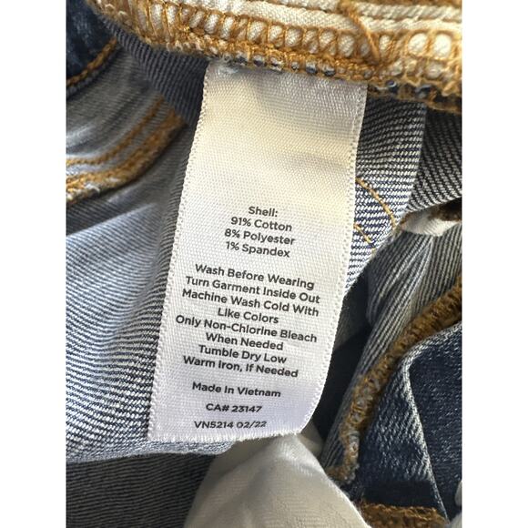 Talbots Everyday Relaxed Jeans Button Fly Stretch Medium Wash Denim Size 10 - Picture 8 of 13